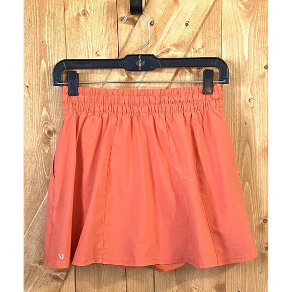 Vuori Clementine Skirt Skort Womens Small Coral Pink Stretch Lined Tennis Skirt - Picture 2 of 9